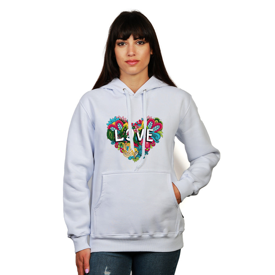 Love - Felpa con Cappuccio Donna