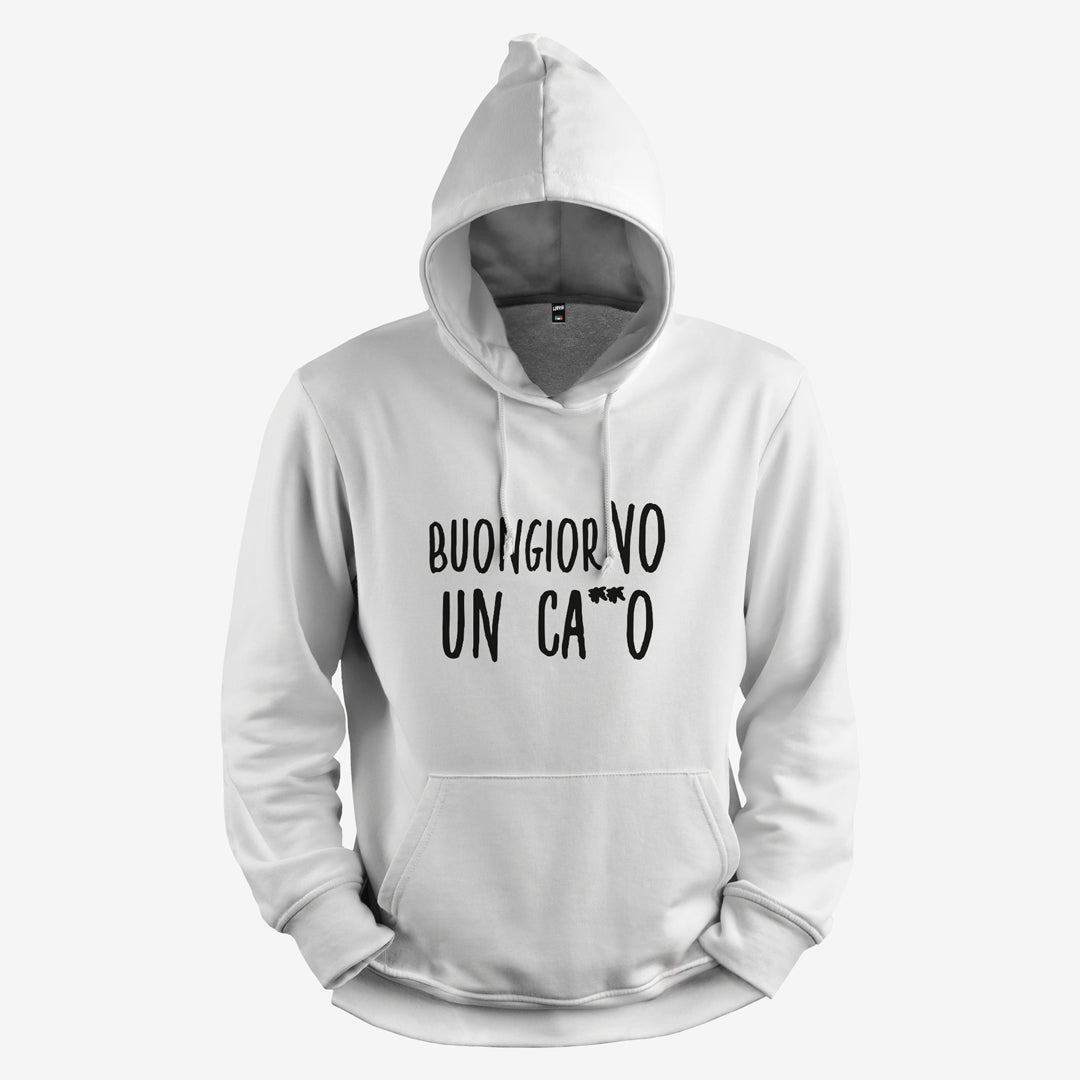 Buongiorno - Felpa con Cappuccio Uomo