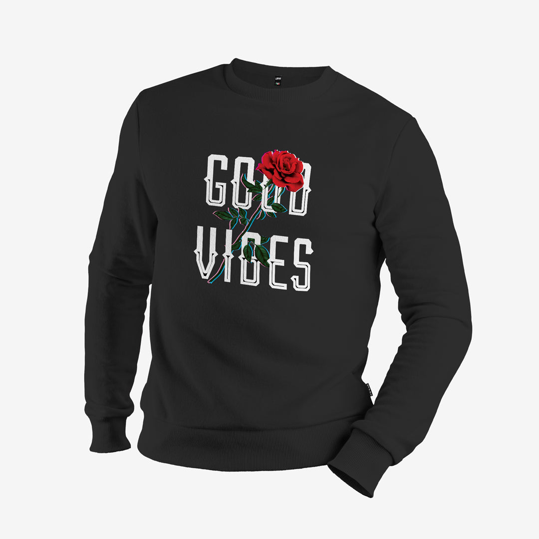 Good Vibes - Felpa Girocollo Uomo