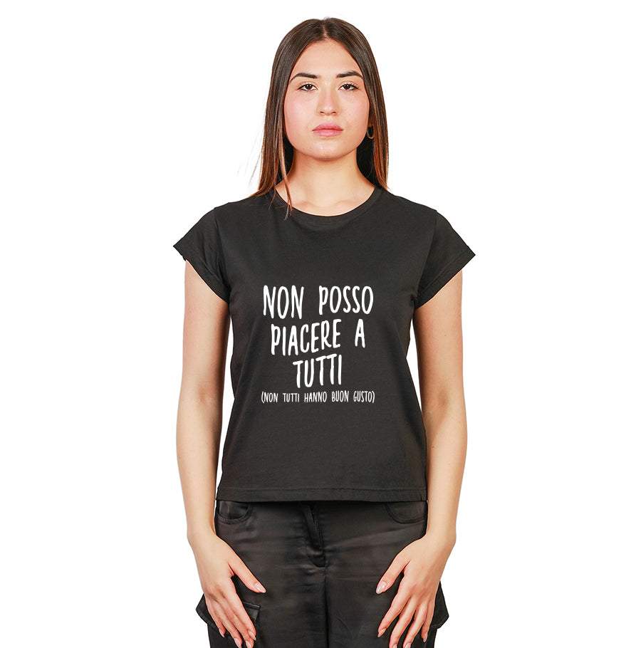 Maglietta donna Che noia nera | Lol T-shirt Maglietta donna Che noia nera | Lol T-shirt